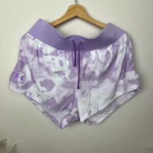 Under Armour Women's Lavender Tie-Dye Sleep Shorts